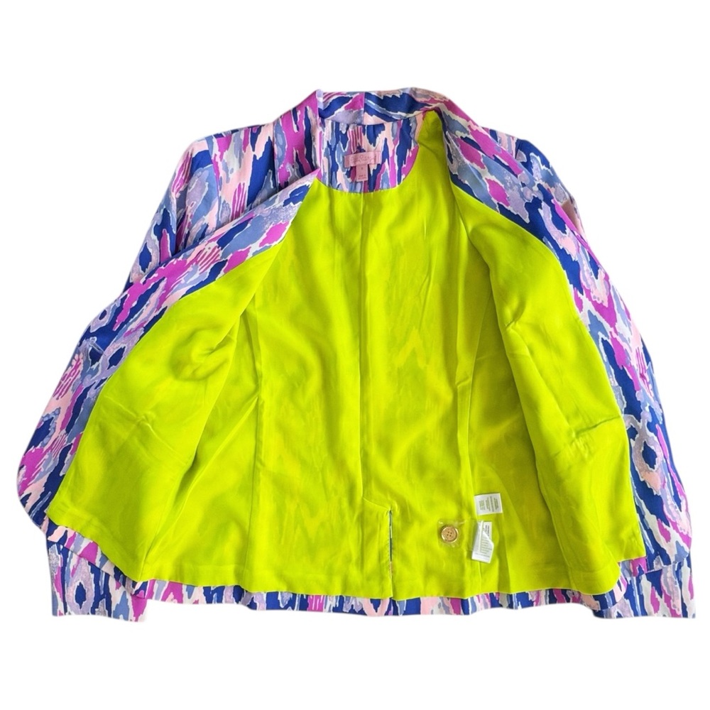 Lilly Pulitzer Saffron Blazer in Amethyst One Too Many Ikat | 8 - Picture 6 of 10